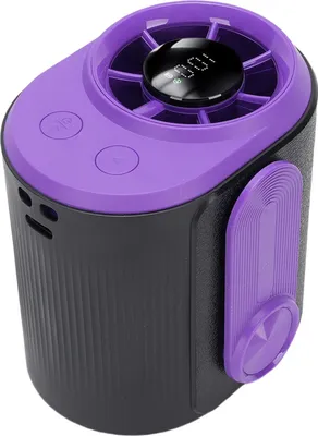Produktbild von USB-aufladbarer, leiser, tragbarer Halsventilator mit LED-Anzeige