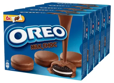 Produktbild von Oreo Milk Chocolate Riegel 5 x 246 g – Schokoladenriegel mit Oreo-Keksfüllung
