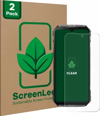 Produktbild von 2x ScreenLeaf Schutzfolie für Doogee S Cyber nachhaltiger Displayschutz Display Schutz Folie Klar Transparent