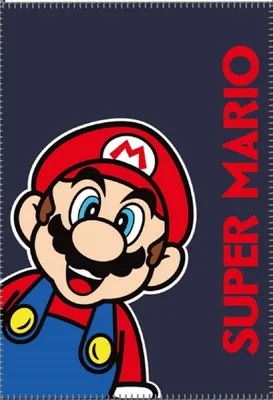 Zdjęcie produktu dla Koc polarowy Super Mario przytulny koc 100 x 140 cm