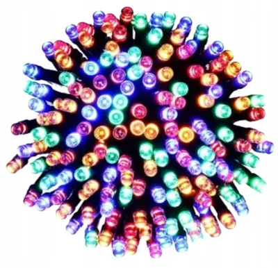 Obrázek produktu pro LED vánoční světýlka, 200 kusů, vícebarevná, délka 12 metrů, 8 režimů s programátorem