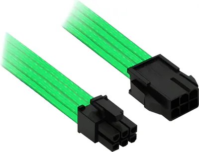 Produktbild von Nanoxia NX6PV3ENG, 0,3 m, PCI-E (6-pin), PCI-E (6-pin), Gerade, Gerade, Grün