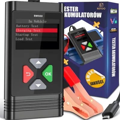 Zdjęcie produktu dla Tester Miernik Akumulatorów Samochodowych Samochodu Baterii Lcd 6V 20V
