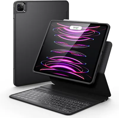 Immagine prodotto di Custodia con tastiera ESR Ascend Case Lite, iPad Pro 12.9, nera, Ricondizionata