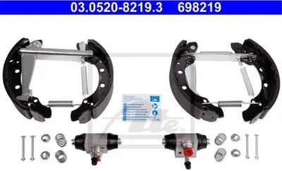 Image de Kit mâchoires de frein arrière ATE pour Seat Ibiza Skoda Fabia VW Load Polo Up