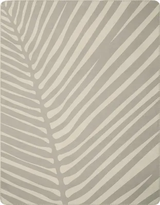Produktbild von Biederlack Wohndecke LEAF BL 150x200 cm grau Decke Kuscheldecke