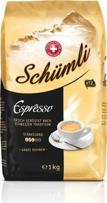 Produktbild von Schümli Espresso Bohne 1kg - Kaffeebohnen Kaffee Bohnen