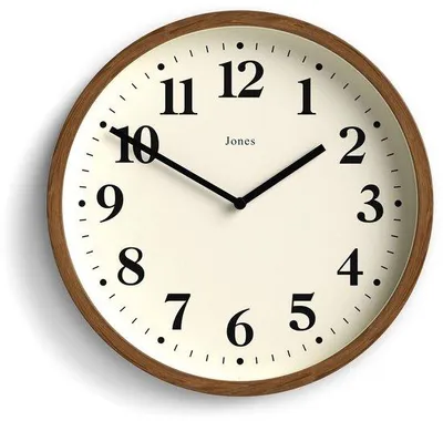 Produktbild von Kleine Wanduhr 25cm dunkles Holzoptik Moderne Küchen Uhr