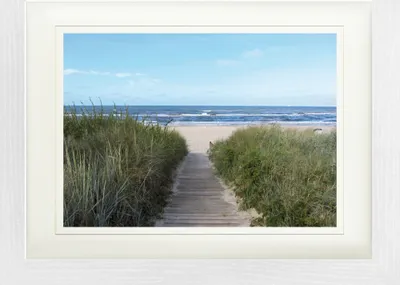 Produktbild von Strände Gerahmtes Bild Mit Edlem Passepartout | Wand-Bilder | Im Bilderrahmen - Weg Zum Meer (30 x 40 cm)