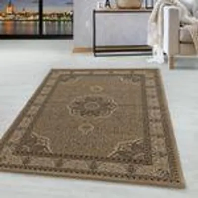 Produktbild von Homebyhome Orientteppich, Klassischer Teppich für Wohnzimmer mit Ornament-Muster, Pflegeleicht & Elegant, Grösse: 300x400 cm