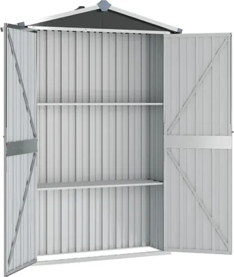 Produktbild von " "Gerätehaus Moderner design - Geräteschuppen - Garagenzelt Anthrazit 116x45x175 cm Verzinkter Stahl NeuMöbel 3272806