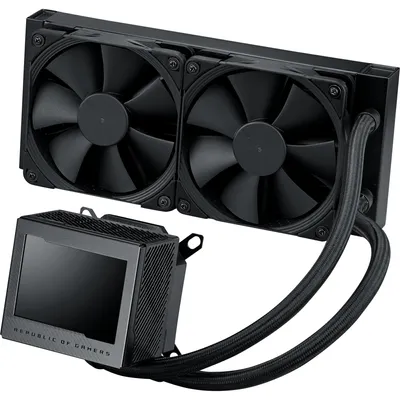 Produktbild von ASUS ROG RYUJIN III 240, All-in-One-Flüssigkeitskühler, 12 cm, 121,8 m³/h, Schwarz