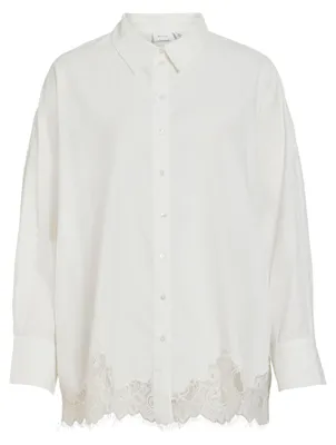 Productafbeelding van Viashley Ls Oversized Blouse met Kant
