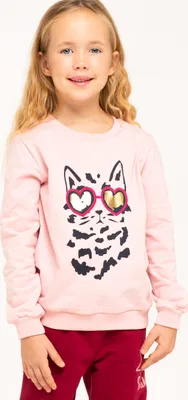 Obrázek produktu pro Dívčí mikina Cat - růžová - 110