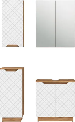 Immagine prodotto di Set di mobili da bagno Vicco Lotta Bianco 4 parti, Model 59484