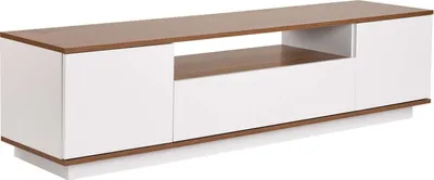 Produktbild von Skye Decor, Veramont - White, Walnut, TV-Ständer, Weiß, 100 % MELAMINBESCHICHTETE SPANPLATTEN, 180 x 44,5 x 44,6 cm