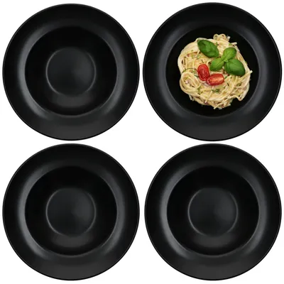 Obrázek produktu pro sada 4 talířů na těstoviny NERO 27 cm černá - 27020614