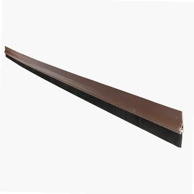 Productafbeelding van Zelfklevende PVC deurstrip, 1 meter, met borstel