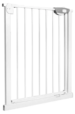 Produktbild von NAIZY Absperrgitter 75‑85 cm Druckmontage ohne Bohren 180° Zweiwegeöffnung Sicherheitsgitter für Welpe Haustier Tür Treppe Weiß