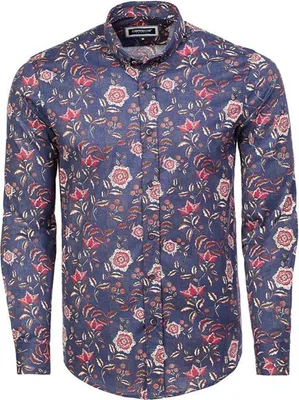 Immagine prodotto di Camicia firmata nuova di zecca CARISMA 8459 blu navy/rosso XL