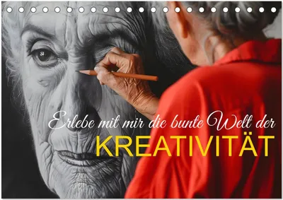 Produktbild von Erlebe mit mir die bunte Welt der Kreativität (Tischkalender 2025 DIN A5 quer), CALVENDO Monatskalender