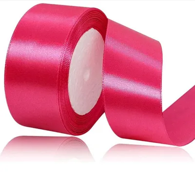Productafbeelding van Satin Geschenkband in rozenrood - 40 mm breed, 23 meter lang