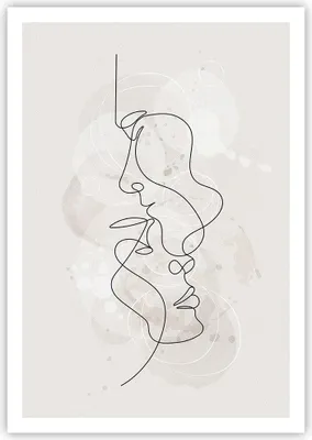 Produktbild von Poster - Poster ohne Rahmen - Einzeilig Mann Frau - 70x100 cm - Wand Bild - Wanddeko - Wandbilder - Kunstposter - Wandposter - Bilder - Kunstdruck - Wanddekoration - Wandbild - P2XPA70x100-4629
