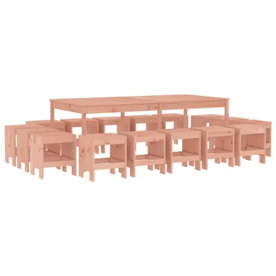 Image de vidaXL Ensemble de jardin 17 pièces bois massif douglas