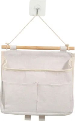 Produktbild von Hängende Aufbewahrungstasche mit mehreren Taschen, große Kapazität, Wandmontage, Organisation, Nachttisch, Schlüssel, Stirnband, Organizer-Tasche, Haushaltsbedarf