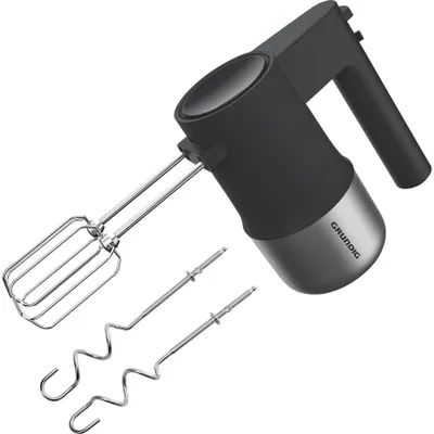 Produktbild von GRUNDIG Handmixer HM 6430 500W Küchenmixer mit 4 Stufen + Turbo, Soft Start, Edelstahl-Rührbesen