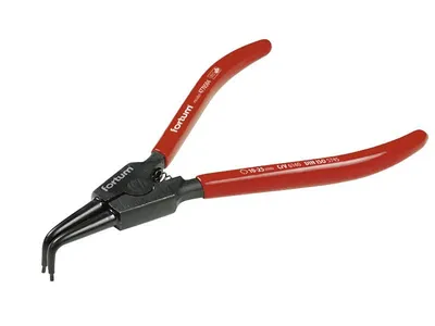 Produktbild von Fortum Sicherungsringzange (4770504) Sicherungsringzange gebogen außen, 140mm, Spannbereich 10-25mm, 61CrV4