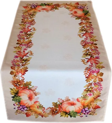 Produktbild von Tischdecke Tischläufer Druck Herbstfrüchte 40 x 90 cm