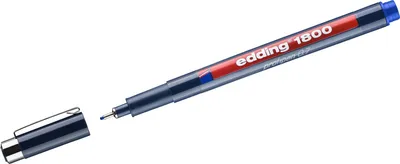 Produktbild von Faserzeichner edding 1800 0,7mm blau Packung mit 10 Stück
