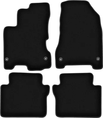Zdjęcie produktu dla Dywaniki welurowe do Renault Koleos I SUV (2007-2016) - czarne dywaniki samochodowe BASIC komplet (4 szt.)