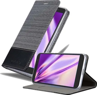 Obrázek produktu pro Cadorabo pouzdro pro Alcatel 3 2018 Protective Case in Grey Pouzdro na mobilní telefon Book Case Cover