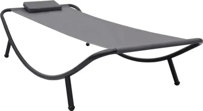 Produktbild von Gartenbett Grau 200×90 cm Stahl