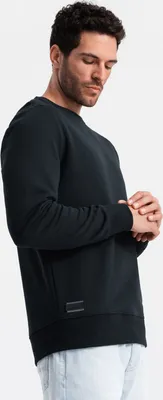 Produktbild von Ombre Clothing Herrensweatshirt ohne Verschluss Ocohuka schwarz M