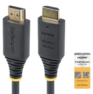 Produktbild von StarTech.com HDMI 2.0 Kabel 0,5 m – 4K 60Hz, HDR10, ARC, 18 Gbps