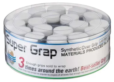 Produktbild von Yonex Super Grap Ac102ex Tennis-overgrip 36 Einheiten Weiß  Weiß One Size