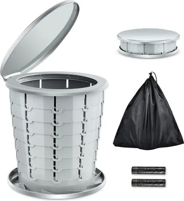 Produktbild von Famanu Campingtoilet stabil und vielseitig - faltbar, einstellbar