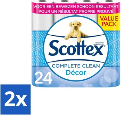 Image de Papier hygiénique Scottex, 2 lagig, 24 rouleaux, paquet avantageux, 2 pièces