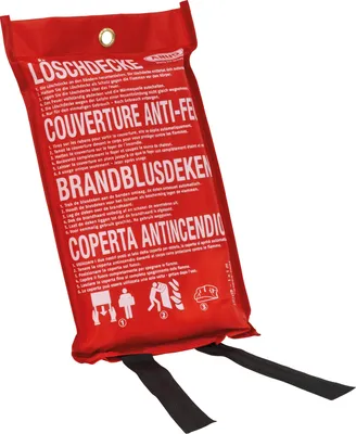 Obrázok produktu pre ABUS LD1118, 100 x 100 cm, Sklenené vlákno, Červená, 1 kusov, DIN EN 1869:2001 by MPA Dresden, 950 g