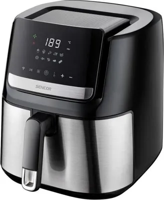 Image de Friteuse à Air Sencor SFR 6600SS, 6.5L, 1600W, Affichage LED, 10 Programmes, 80-200°C