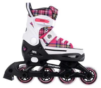 Immagine prodotto di Tempish - Pattini in linea "Rebel" per bambini, regolabili PP12487 (40 EU - 42 EU) (Bianco/Rosa)