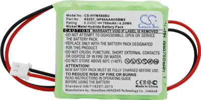 Immagine prodotto di TECHTEK Batteria compatibile con [Honeywell] 55111-05, 5800RP Wireless, 5800RP Wireless Repeater, K0257 sostituisce 55111-05, per GP80AAAH5B3BMX, per