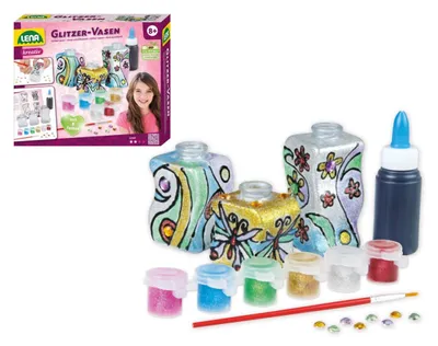 Zdjęcie produktu dla Lena Glitter vases, Zestaw do projektowania mody dla dzieci, 8 lat(a), Wielobarwny