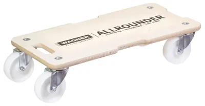 Transportwagen 59x29 cm, 400 kg, FSC-Multiplex, 4 Rollen