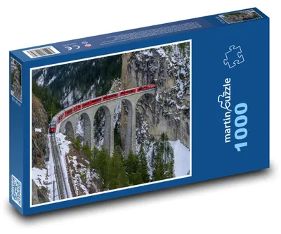 Obrázek produktu pro Puzzle 1000 Vlak na horském viaduktu - martinpuzzle