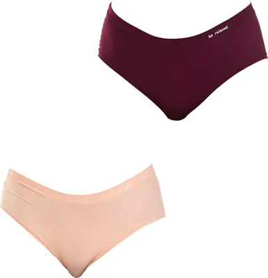 Immagine prodotto di Confezione da 2 culottes in tessuto elasticizzato D06W7, design da donna comodo e discreto per l'abbigliamento quotidiano o per lo sport