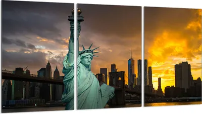 Image de Plaques de recouvrement pour cuisinière 3 pièces 30x52 Vitrocéramiquefeldabdeckung Glas, Freiheitsstatue Stadt